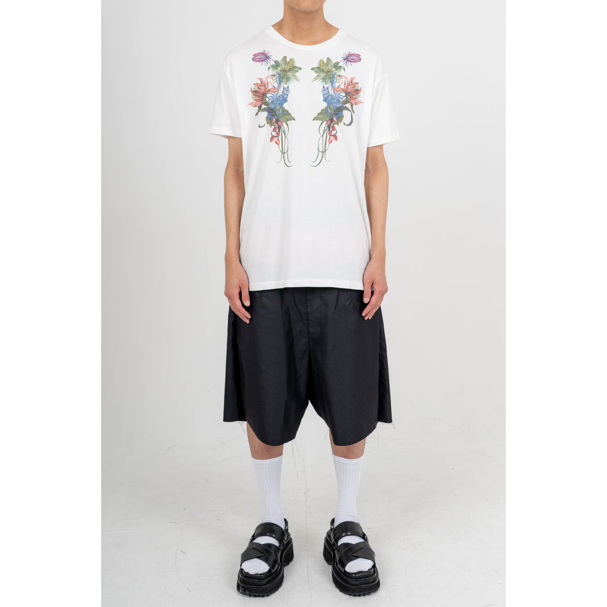 27SS DOUBLE SOLE LEATHER SANDALS (BLACK)