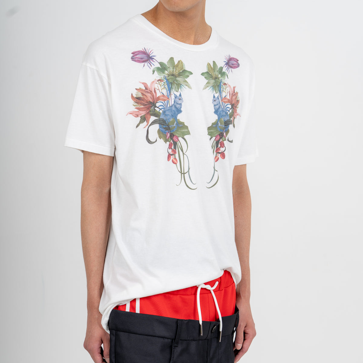 27SS "UTOPIA CAT" T-SHIRTS (WHITE)