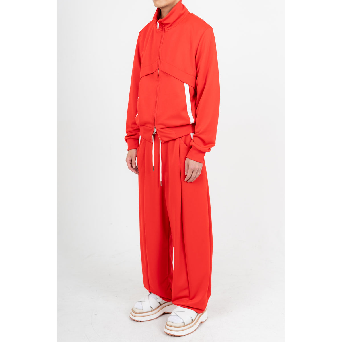 27SS LAYERED TRACK PANTS (RED)