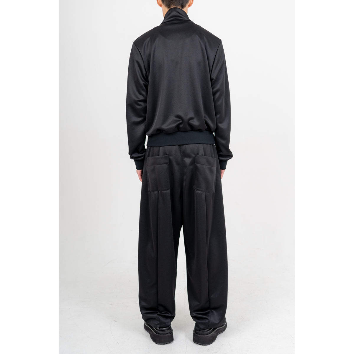 27SS LAYERED TRACK PANTS (BLACK)