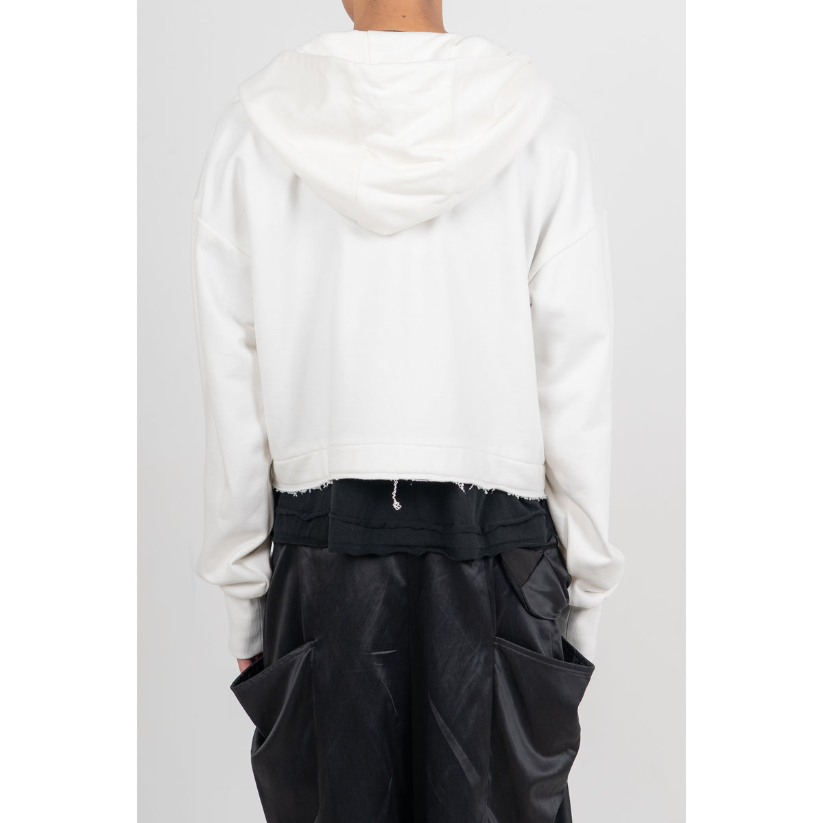 27SS SHORT ZIP-UP HOODIE (WHITE)