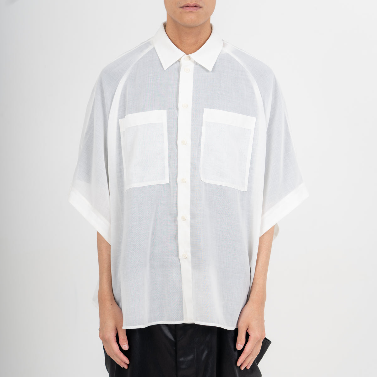 27SS SHEER MOMONGA SHORT SLEEVE SHIRTS (WHITE)