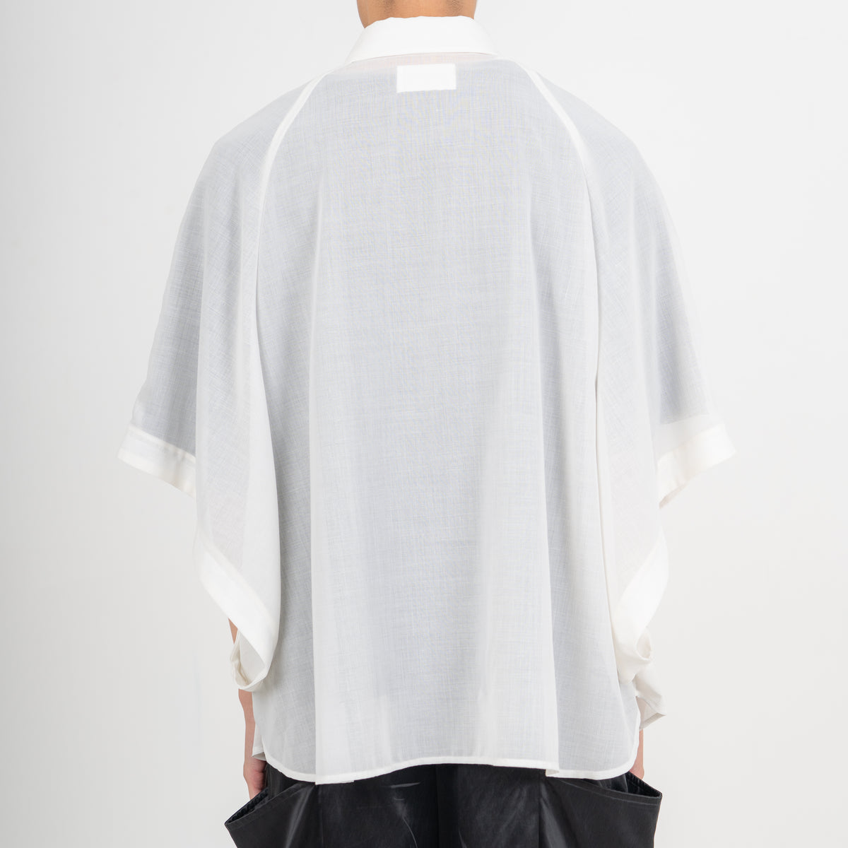 27SS SHEER MOMONGA SHORT SLEEVE SHIRTS (WHITE)