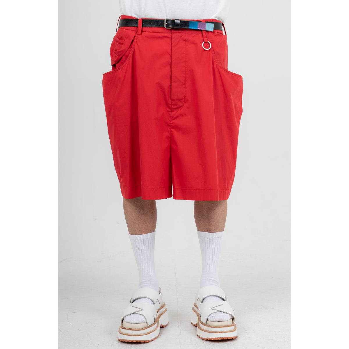 27SS MOMONGA SHORT PANTS (COTTON/POLY) (RED)