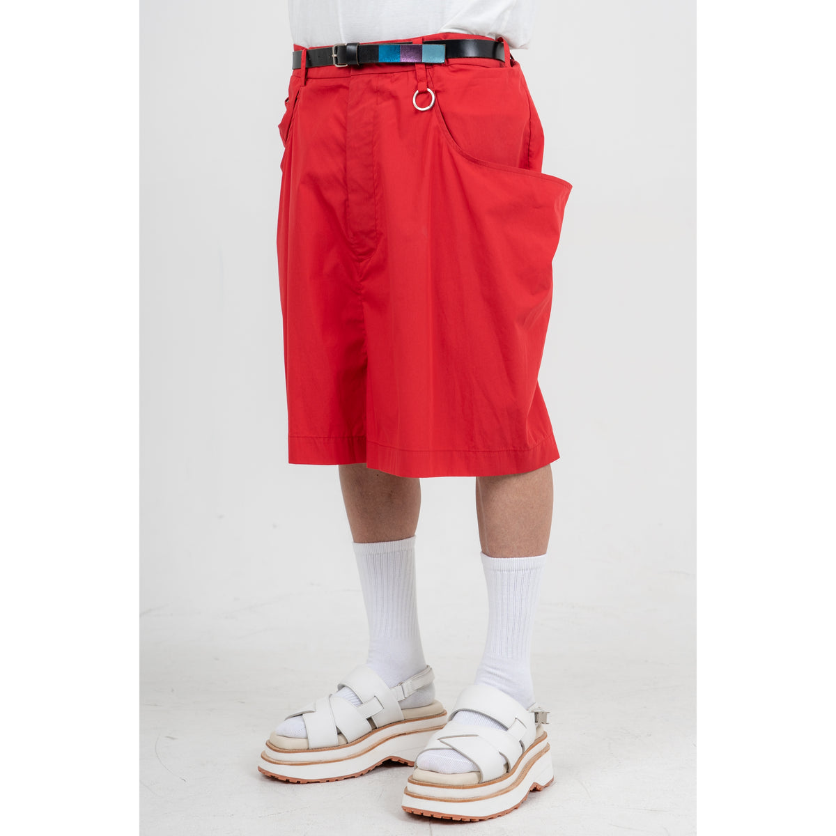 27SS MOMONGA SHORT PANTS (COTTON/POLY) (RED)