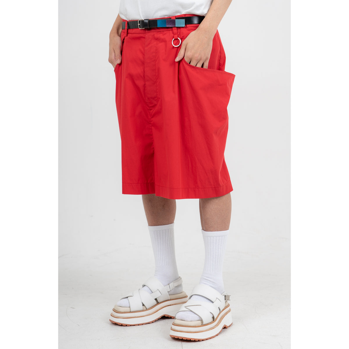 27SS MOMONGA SHORT PANTS (COTTON/POLY) (RED)