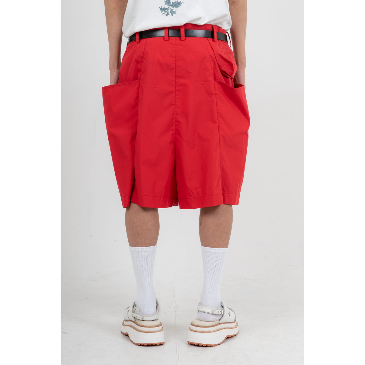 27SS MOMONGA SHORT PANTS (COTTON/POLY) (RED)