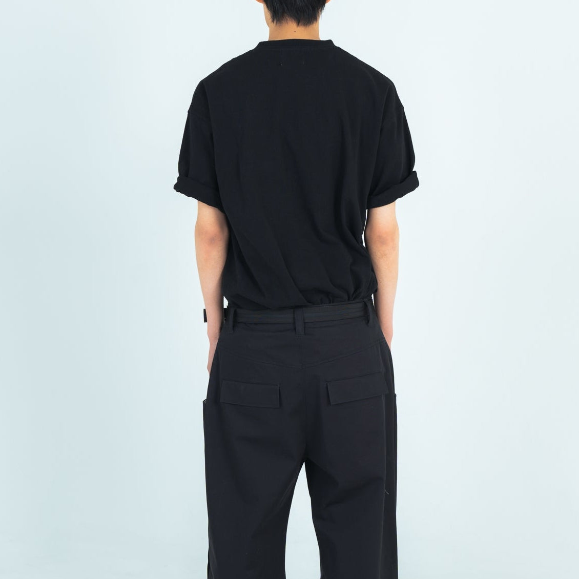 25AW STITCHING T-SHIRTS (WHITE/BLACK)