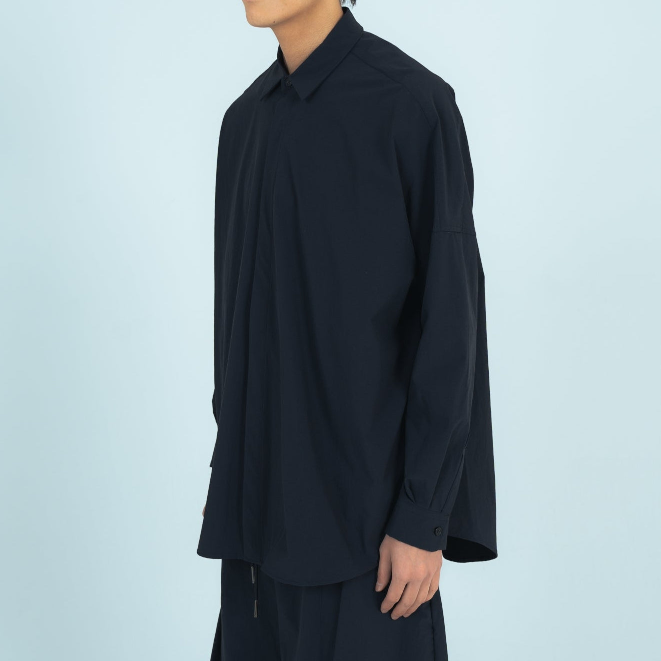 26AW BALLOON SHIRTS  (RECYCLING FAB.) BLACK
