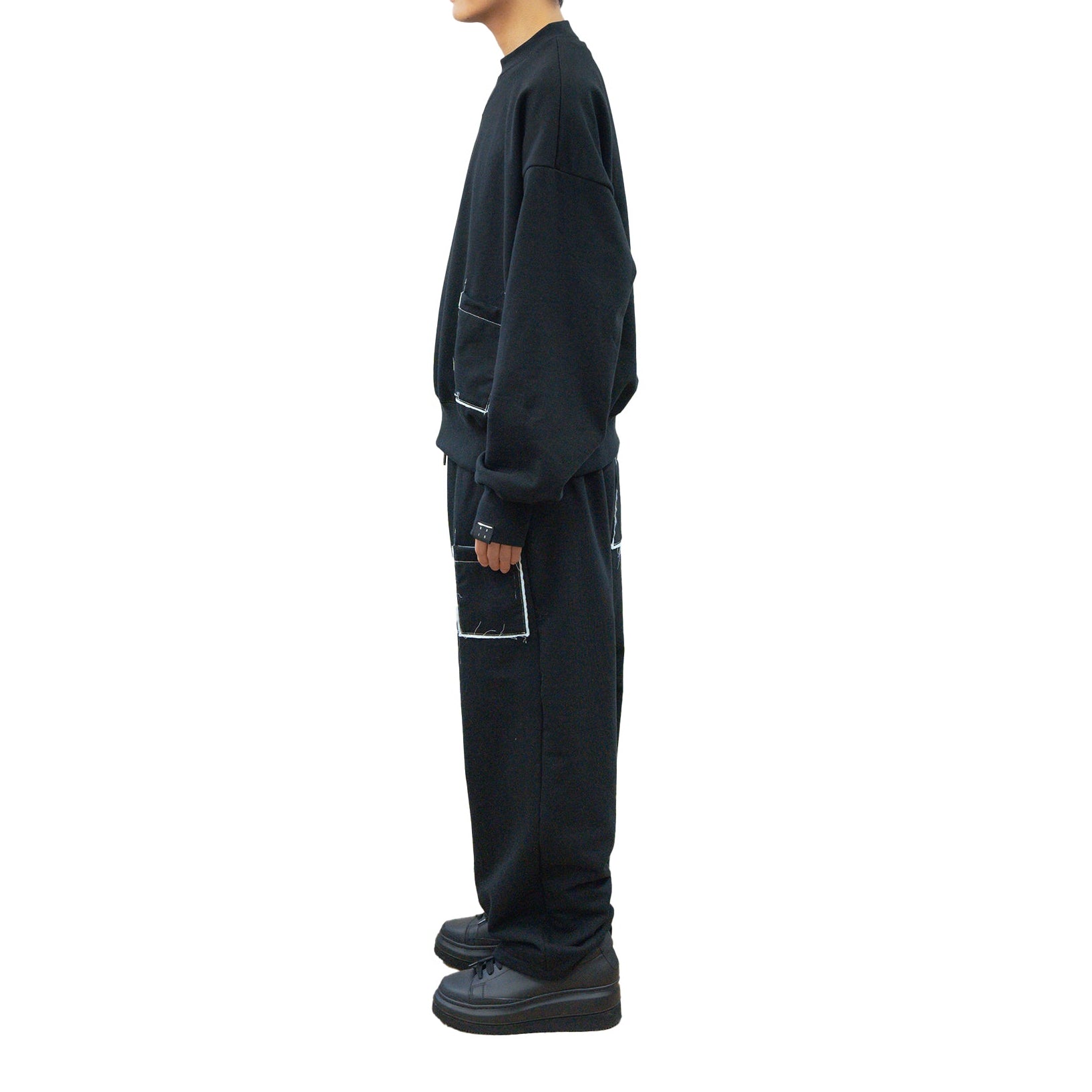 25AW CREW POCKET SWEAT (BLACK)