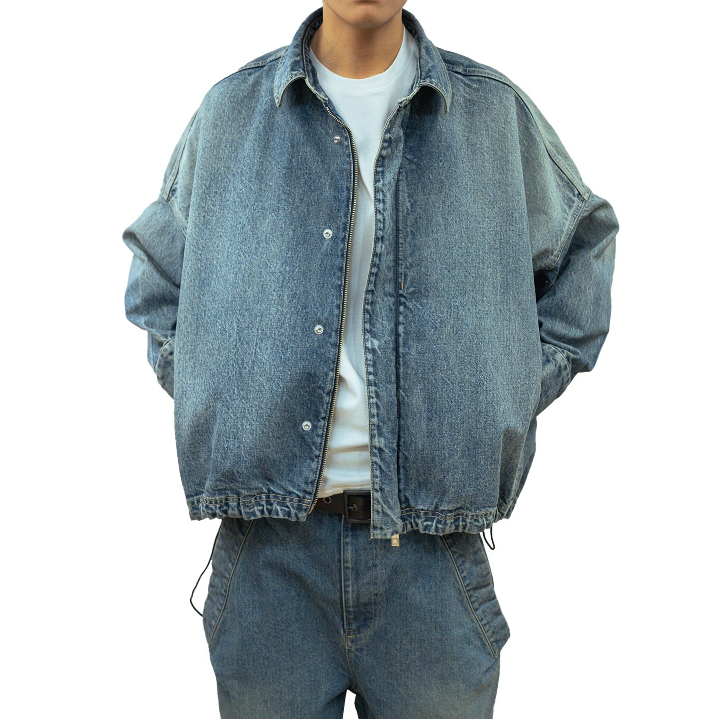 DENIM BLOUSON (BLUE)