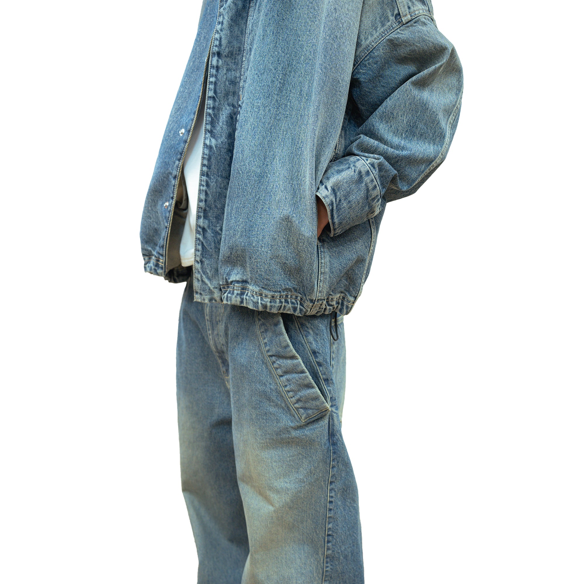 DENIM BLOUSON (BLUE)