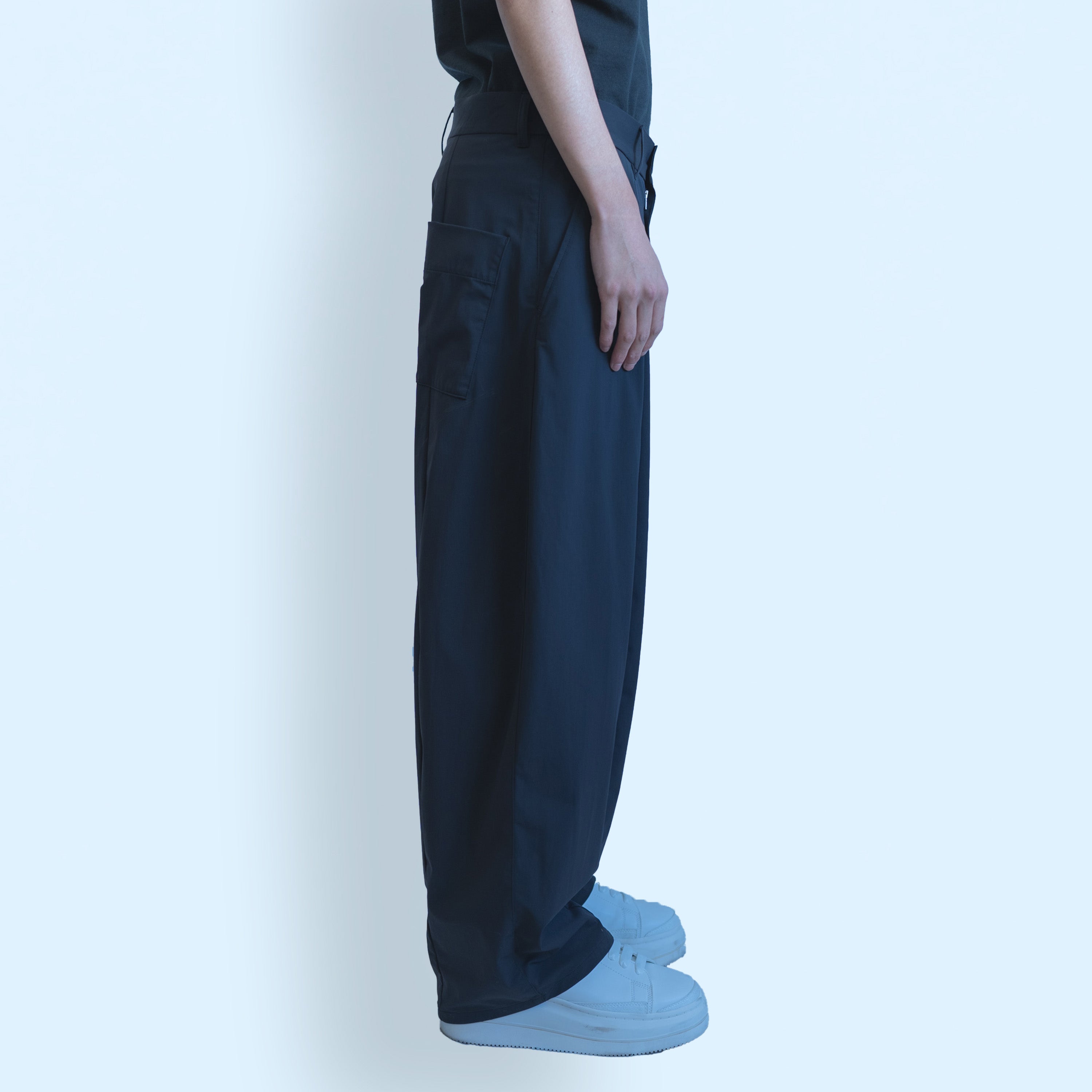 26SS WIDE BARREL PANTS (BLACK)