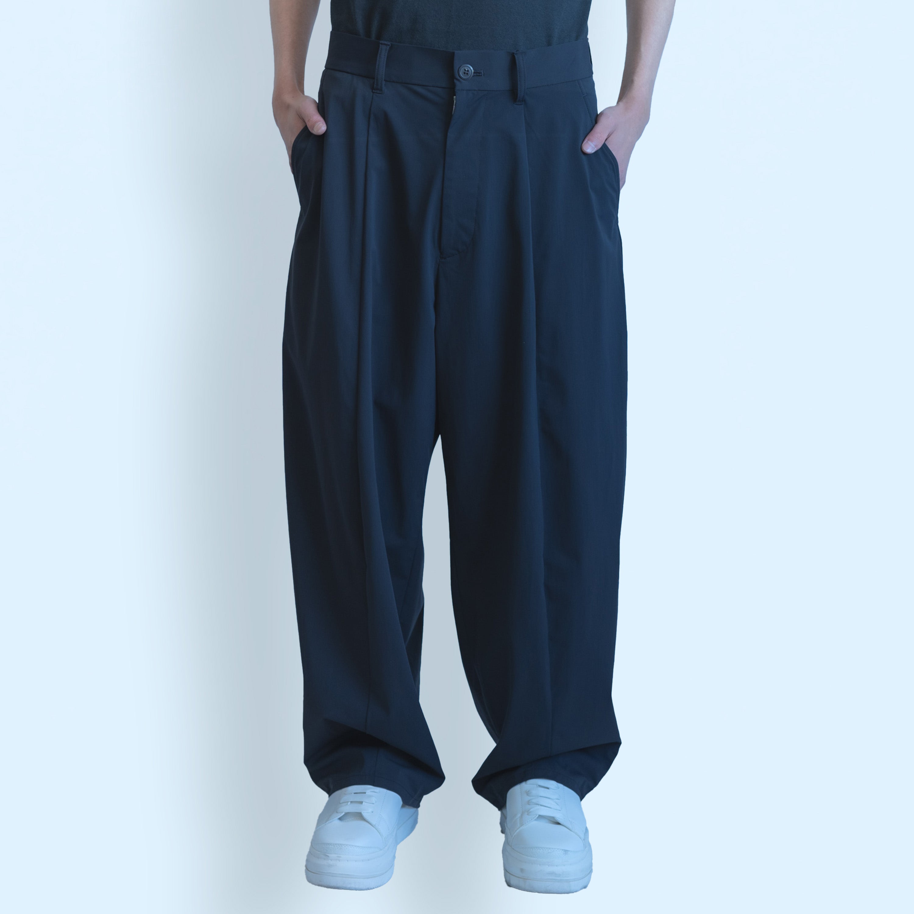 26SS WIDE BARREL PANTS (BLACK)