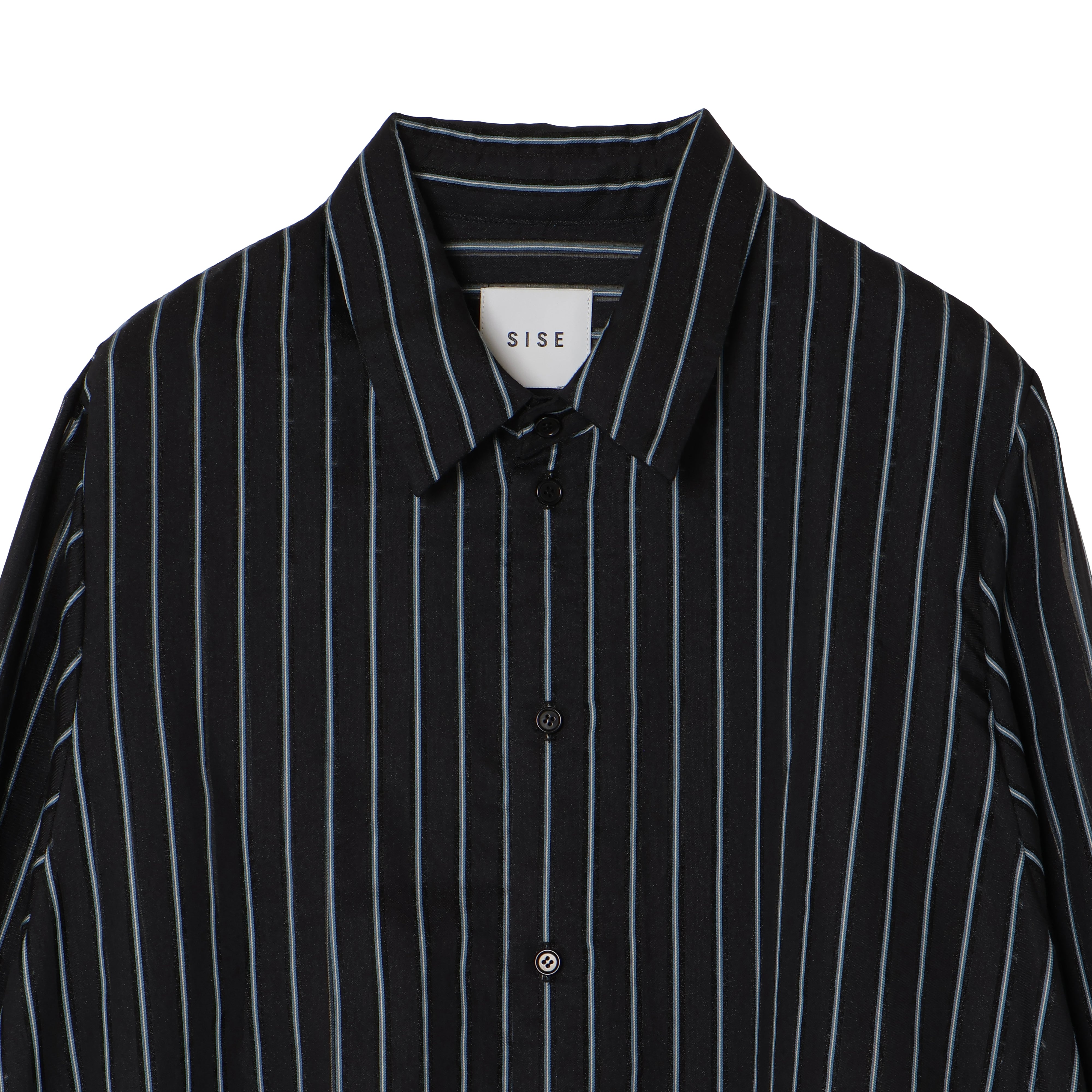 26SS LONG SHIRTS (BLACK/BLUE)